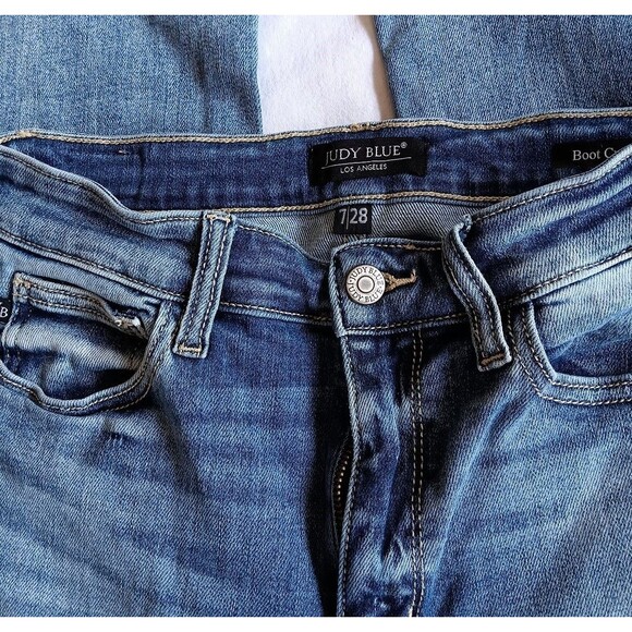 Jeans Judy Blue 7/28 Women's Mid-Rise Bootcut 82337 - Picture 2 of 5